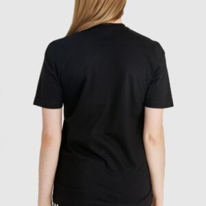 DSQUARED2 Czarny t-shirt damski z graffiti