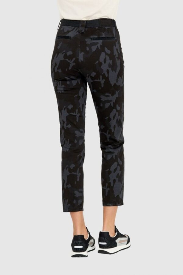 AERONAUTICA MILITARE Spodnie chinosy damskie w czarne moro, Rozmiar 38 IT - 34 EU