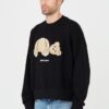 PALM ANGELS Czarna męska bluza Bear Crew