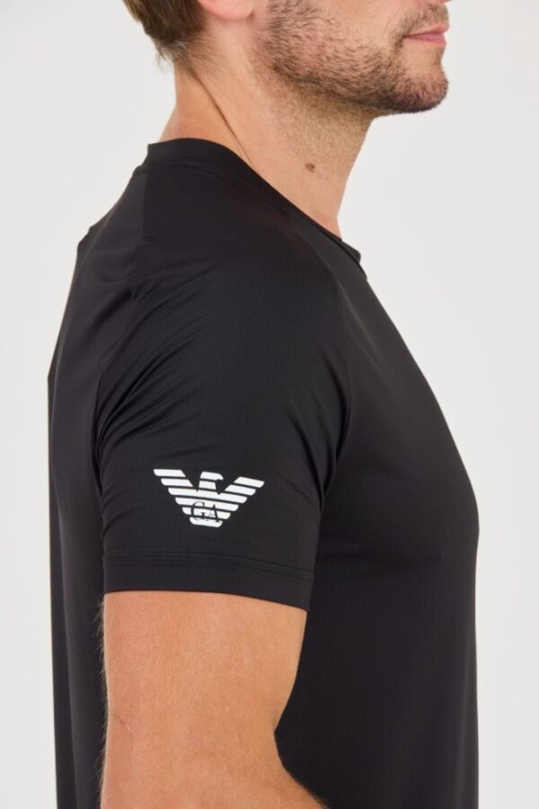 EA7 Czarny męski t-shirt Ventus 7