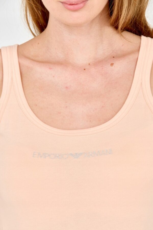 EMPORIO ARMANI Brzoskwiniowy damski top