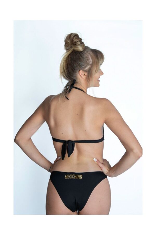 617aa94ab9c2c7955e93180f1c8747daf5f4e135 MOSCHINO SWIM Góra od bikini złote metalowe logo