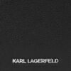 KARL LAGERFELD Czarna shopperka Leather Tote Pin