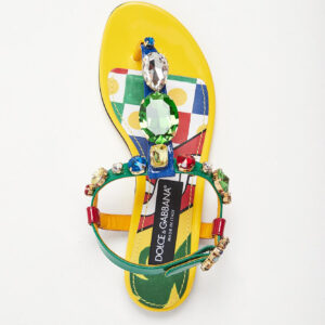 Sandały damskie skórzana DOLCE & GABBANA