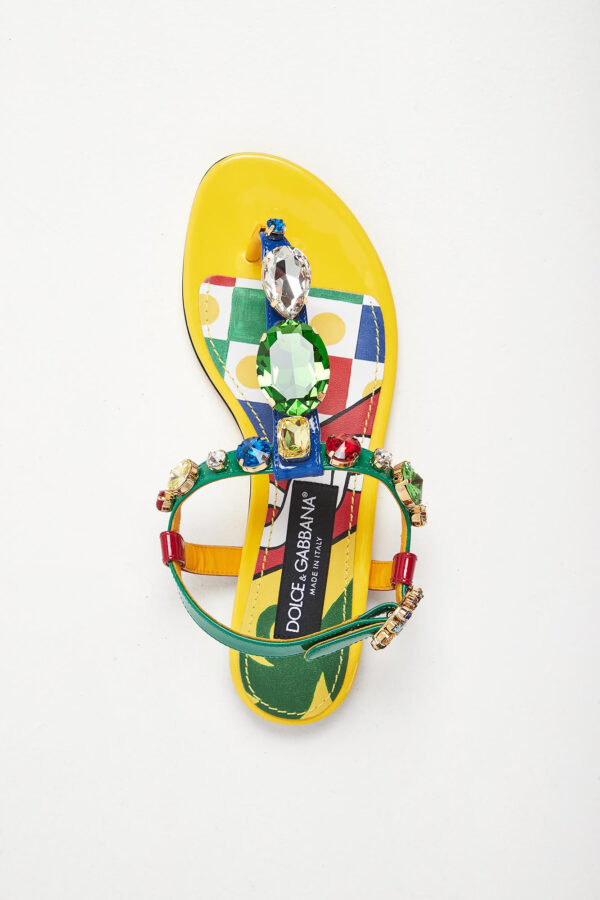61e0fdd78707cf55e13a05a73d7b0a83beef4d05 Sandały damskie skórzana DOLCE & GABBANA