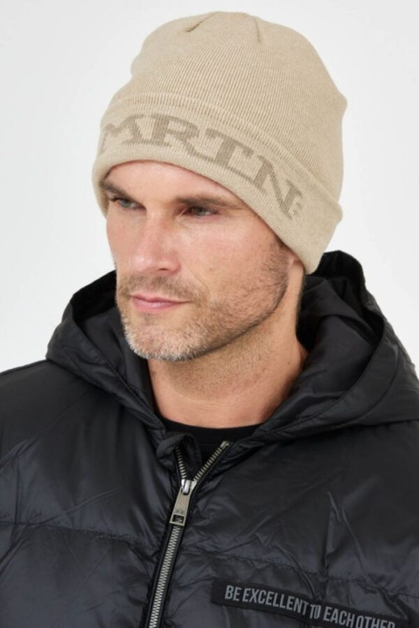 LA MARTINA Beżowa czapka z logo