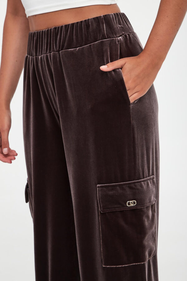 Spodnie damskie welurowe LIU JO