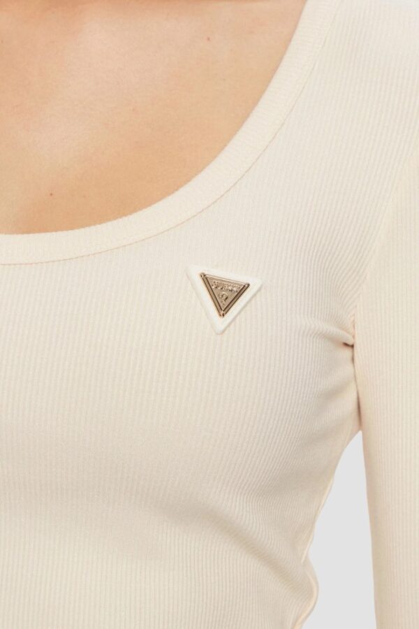 GUESS Beżowy damski longsleeve Colette