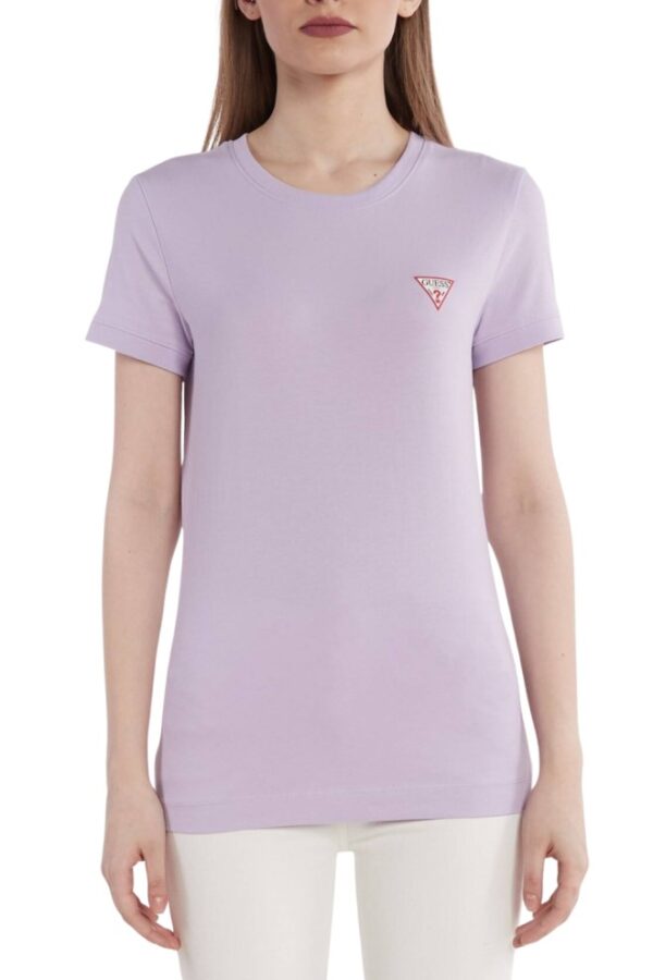 GUESS Lawendowy damski t-shirt Mini