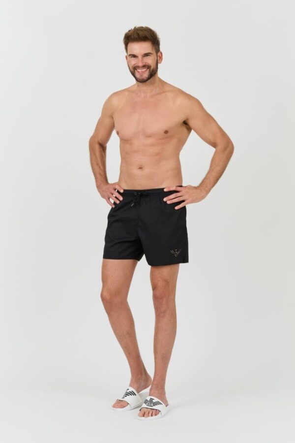 EMPORIO ARMANI Czarne męskie kąpielówki, Rozmiar 52