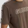 GUESS Brązowy męski t-shirt Arlo