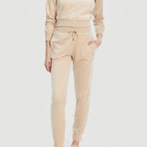 6376fbeef3113c876ffb78a0f4578e838165354f GUESS Beżowe damskie spodnie dresowe Couture