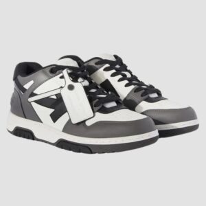 OFF-WHITE Szare sneakersy Out Of Office Calf Leather