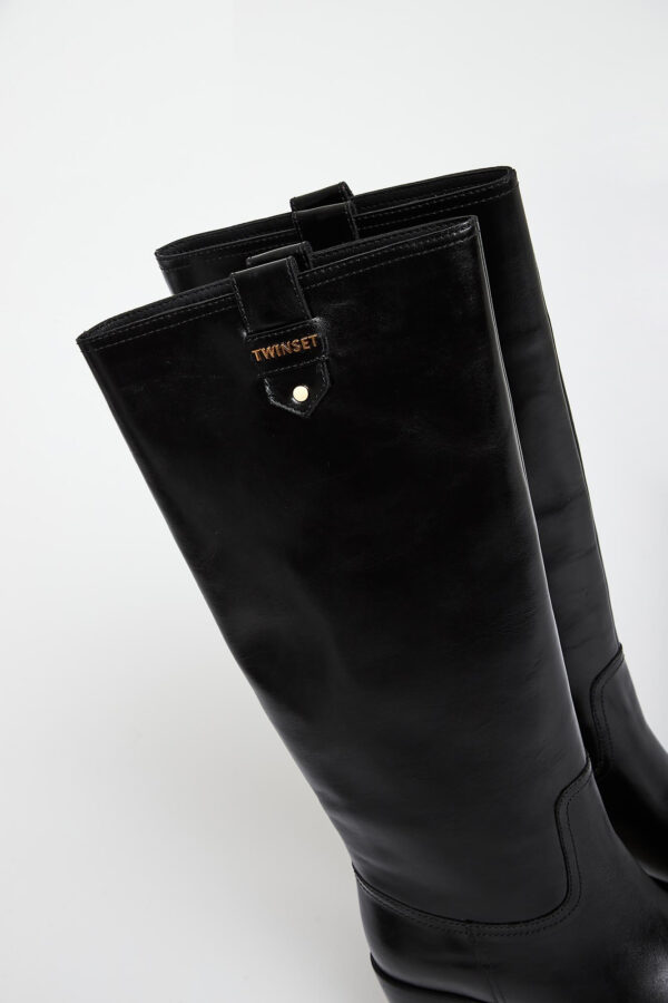 Kozaki damskie skórzane TWINSET