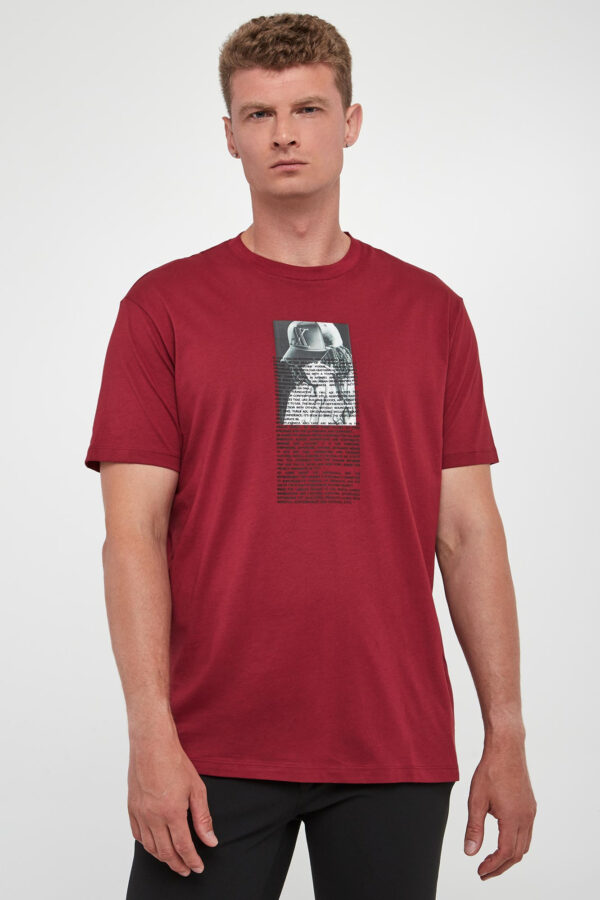 T-shirt męski z nadrukiem ARMANI EXCHANGE