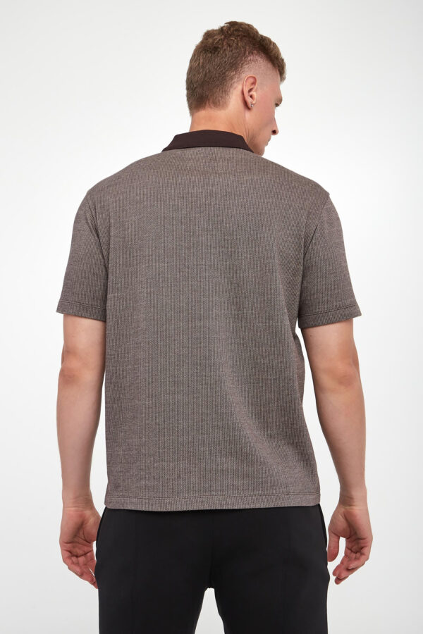 Polo męskie w jodełkę EMPORIO ARMANI