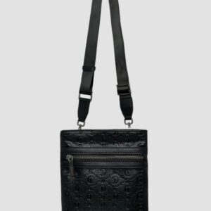 652c90ae8d571037d0f4afa1b0547fcf3e86684f JUST CAVALLI Czarna logowana męska saszetka JC Metal Lettering - Style 4