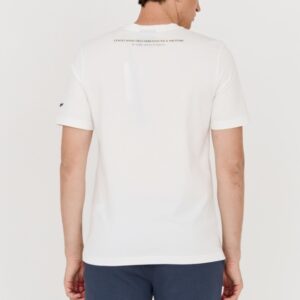 6563050140197dd4c9824ca3d26044f385cf8fa1 AERONAUTICA MILITARE Biały bawełniany t-shirt męski