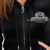 JUICY COUTURE Czarna damska bluza Arched Metallic