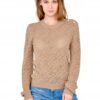 GUESS Beżowy damski sweterek dzianinowy