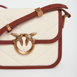 Torebka damska Love Box Bag Mini Canvas Chevron PINKO