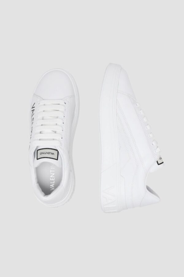 VALENTINO Białe sneakersy REY LACE-UP