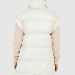 66341d7031202775b678aeaef0a7571fbc9a5dc0 BLAUER Ecru długi bezrękawnik damski Daisy