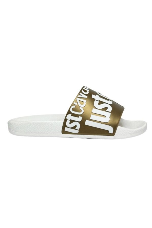 JUST CAVALLI Białe klapki Fondo Pool DIS. 1