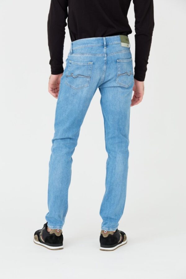 7 FOR ALL MANKIND Niebieskie męskie jeansy Slimmy Tapered