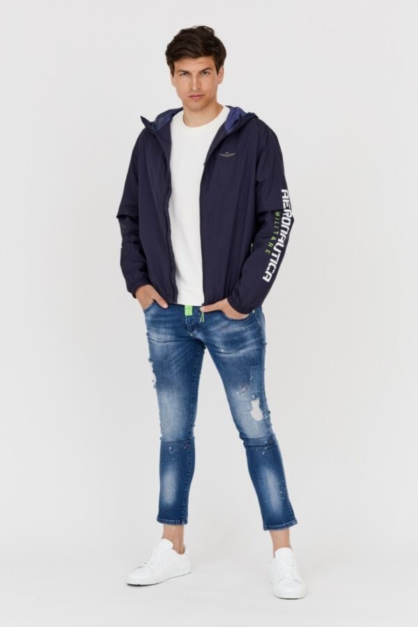 AERONAUTICA MILITARE Kurtka męska granatowa, Rozmiar 56