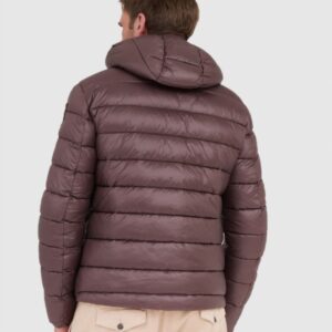 6763922554999788df5bff98487f5cc7ad7d16c6 BLAUER Brązowa puchowa kurtka męska Virgil z kapturem