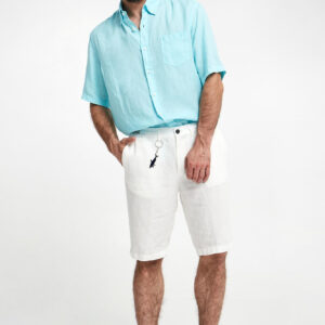 678da4f62f581e0781048f278f467821c1e3ef78 Koszula męska lniana z krótkim rękawem PAUL&SHARK