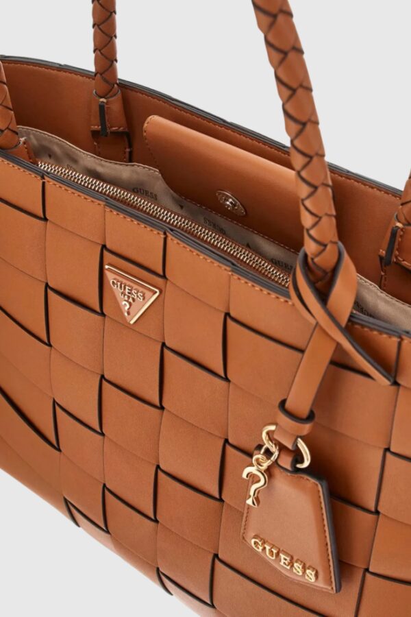 GUESS Brązowa shopperka damska Maylee