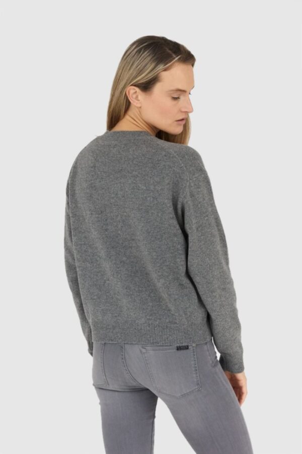 KENZO Szary sweter damski boke flower