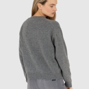 KENZO Szary sweter damski boke flower