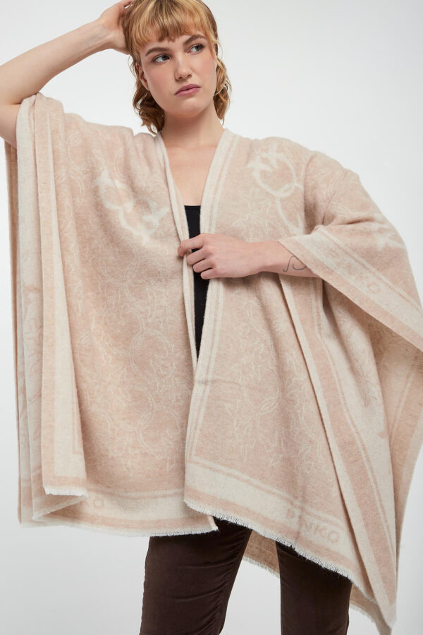 68aeedc653c2f86965c3197f3541400ccd94341f Ponczo damskie wełniane Croazia PINKO