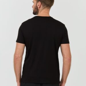 EMPORIO ARMANI Czarny męski t-shirt basique