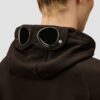 C.P. COMPANY Czarna męska bluza Hooded Open