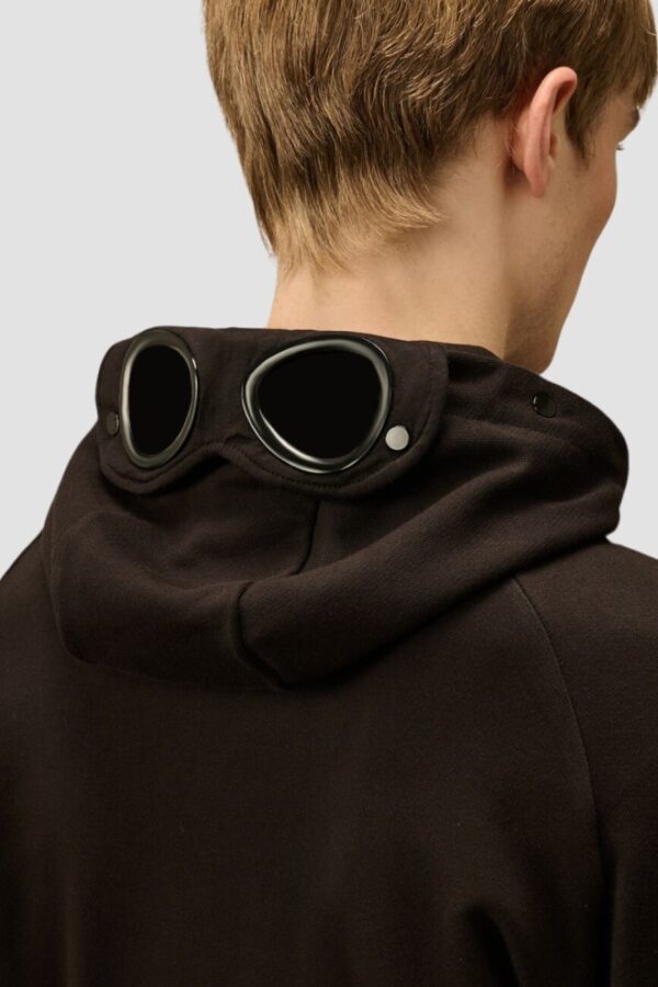 C.P. COMPANY Czarna męska bluza Hooded Open