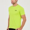 EA7 Neonowy męski t-shirt bawełniany