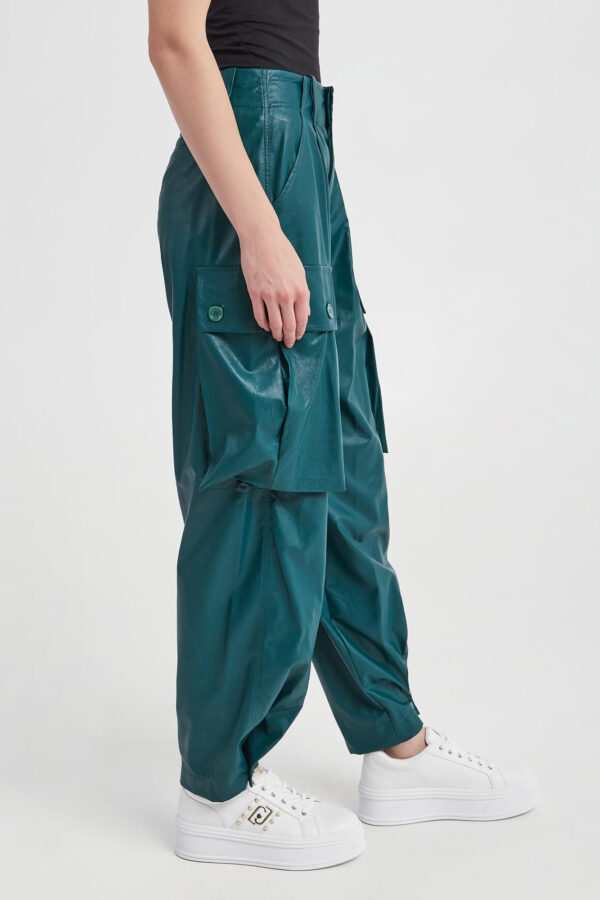 6a0c0fce4b75fa9a1326e7643eb587cff6a2791a Spodnie damskie z ekoskóry ERMANNO FIRENZE