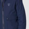 AERONAUTICA MILITARE Granatowa męska kurtka Hooded Jacket In Stretch Fabric, Rozmiar 50