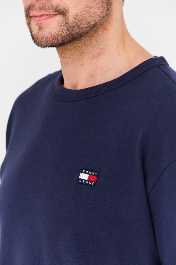 TOMMY JEANS Granatowy męski longsleeve