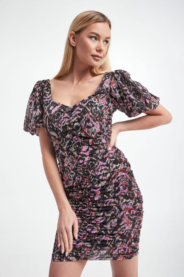 Sukienka ze wzorem NOTES DU NORD