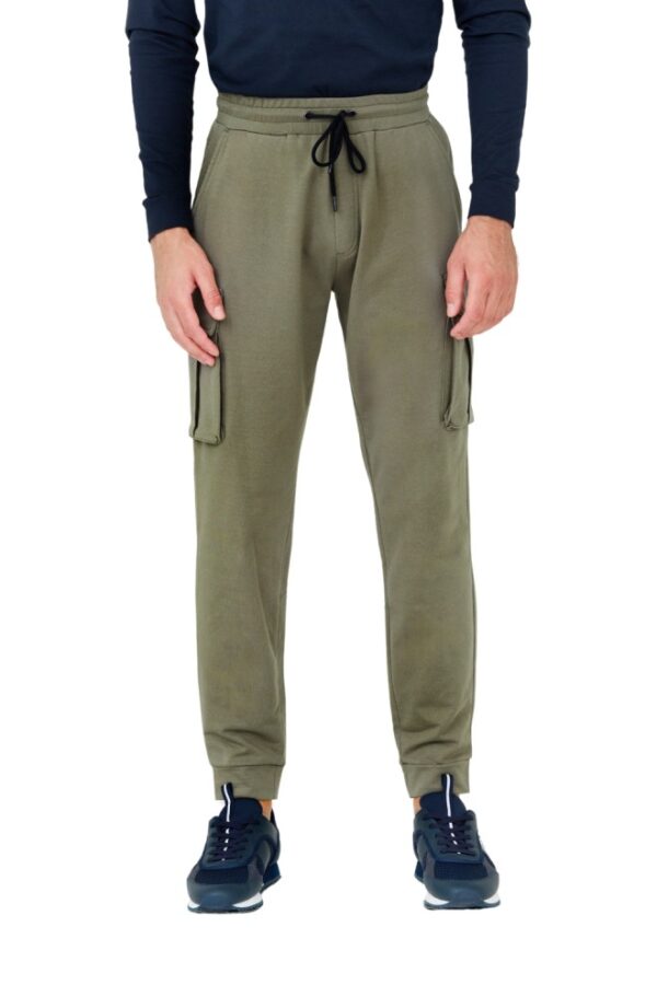 AERONAUTICA MILITARE Zielone męskie spodnie dresowe