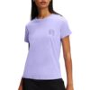 KARL LAGERFELD Lawendowy damski t-shirt Ikonik 2.0 Jelly