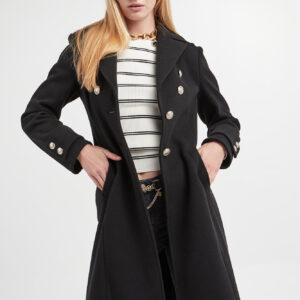 6b0774d217f406d6afc8ab6a016bb5bb56fb06bd Płaszcz damski z wełną LIU JO