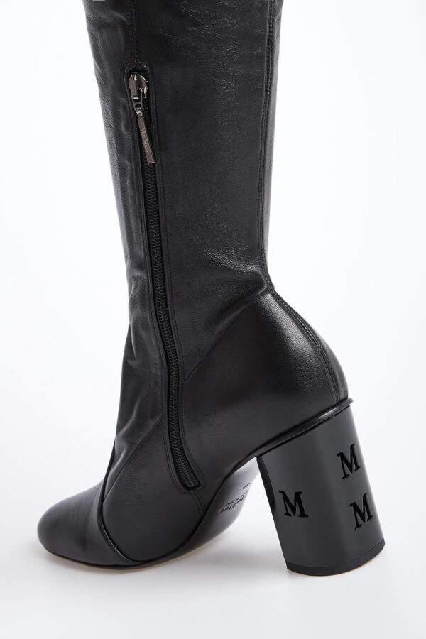 Kozaki damskie Damierboot MAX MARA ACCESSORI