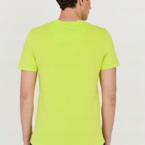 AERONAUTICA MILITARE Zielony bawełniany t-shirt męski