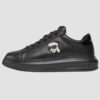 KARL LAGERFELD Czarne sneakersy Kapri Mens Nft Lo Lace